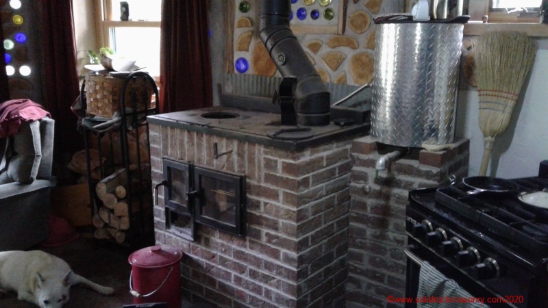 Cabin masonry cookstove small masonry heater