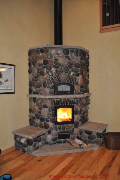 Heimbaugh-SR-18-corner-Heater-with-white-oven-finished-with-river-rock